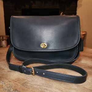 Vintage Coach Navy City Bag